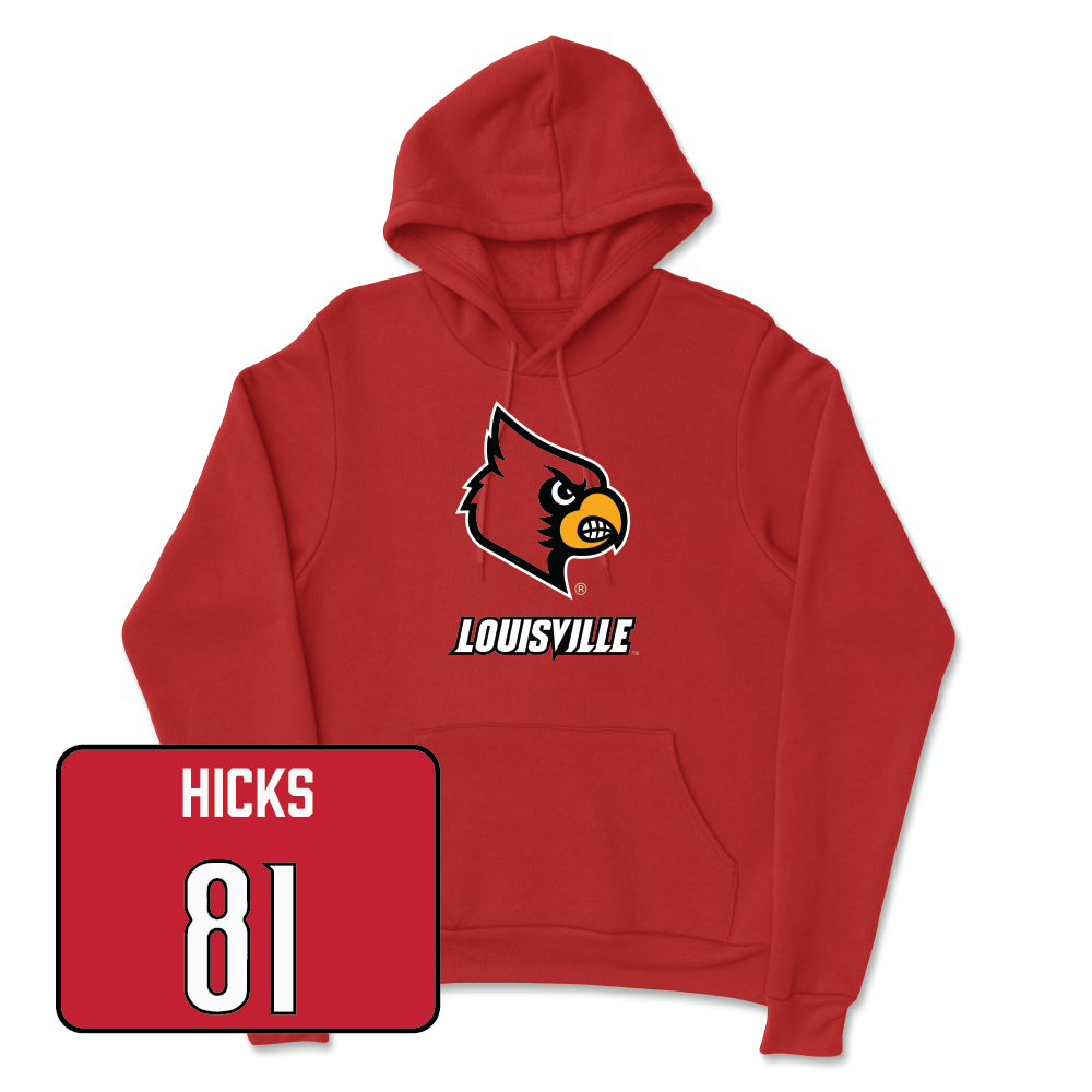 Red Football Louie Hoodie - Cataurus Hicks