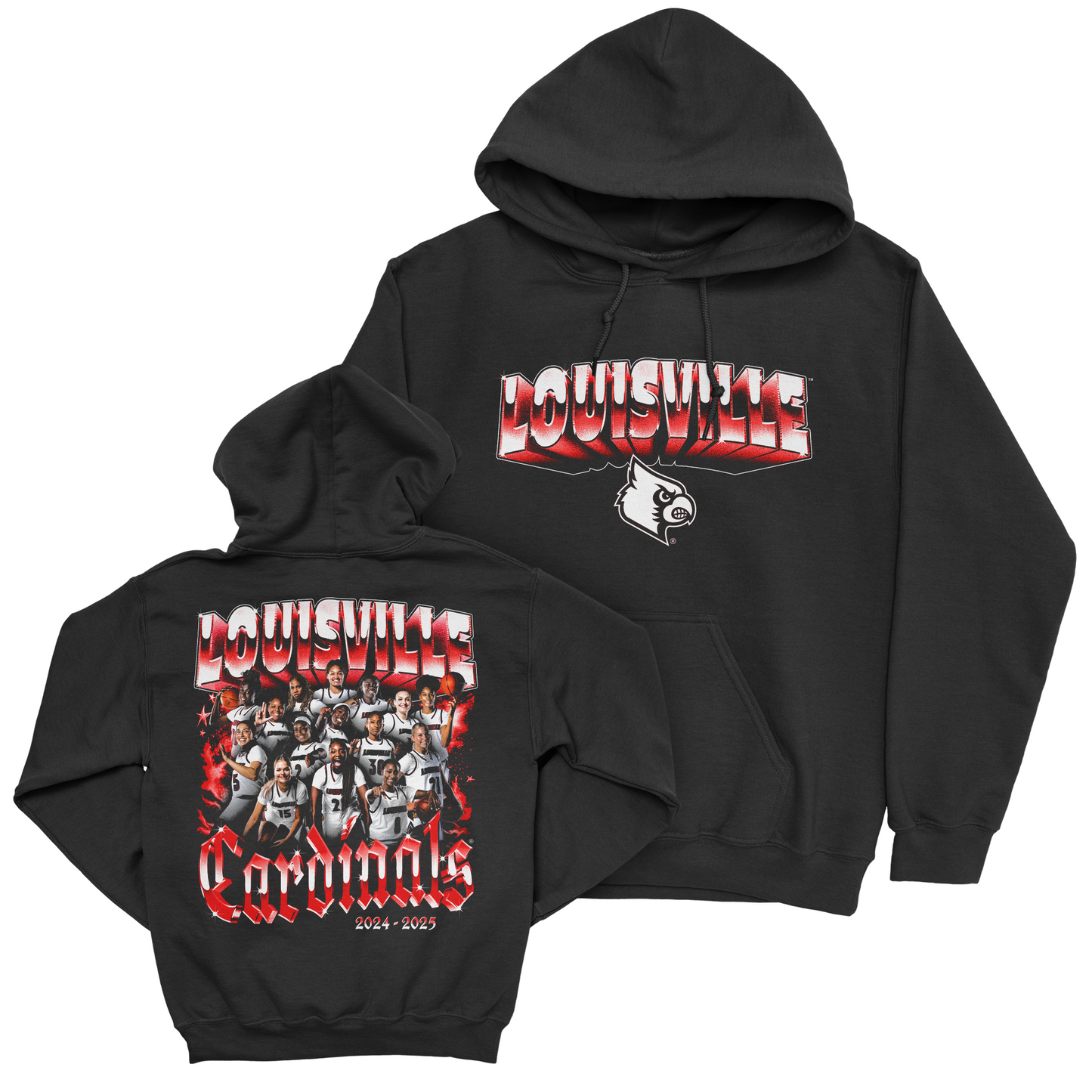 EXCLUSIVE RELEASE:  Louisville Women's Basketball Team Black Hoodie