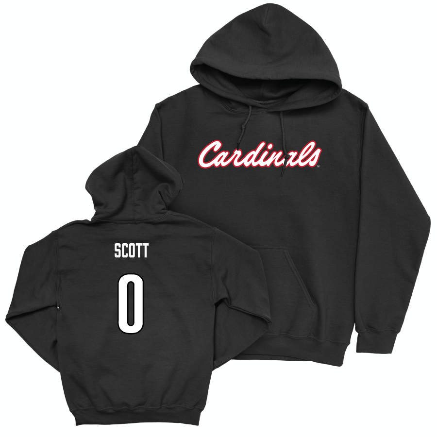 Men's Basketball Black Script Hoodie    - James Scott