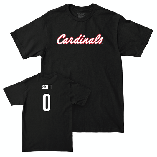 Men's Basketball Black Script Tee    - James Scott