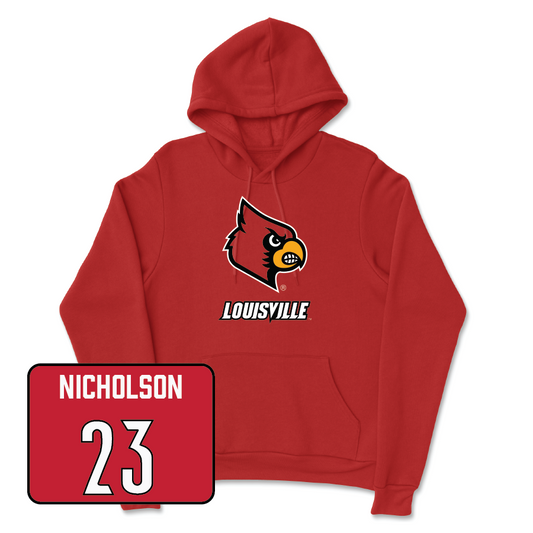 Red Football Louie Hoodie   - Tahveon Nicholson