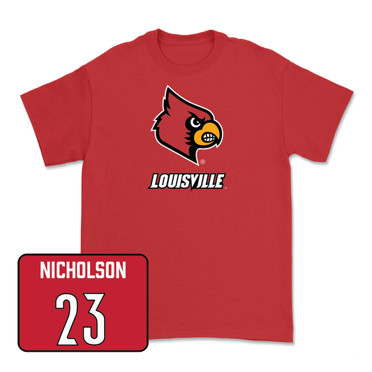 Red Football Louie Tee   - Tahveon Nicholson