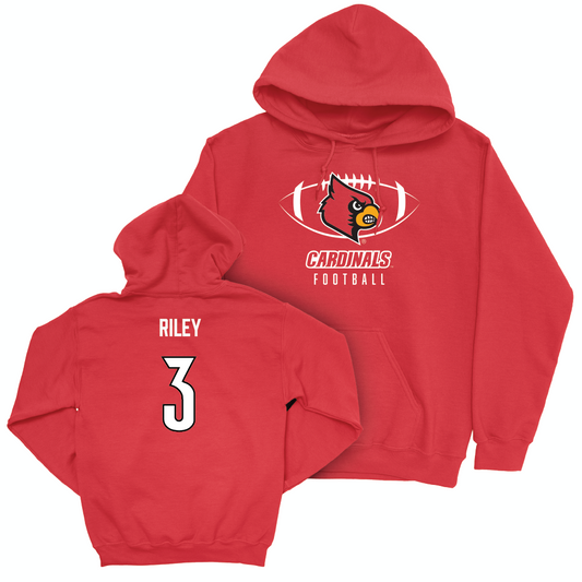 Red Football Gridiron Hoodie    - Quincy Riley