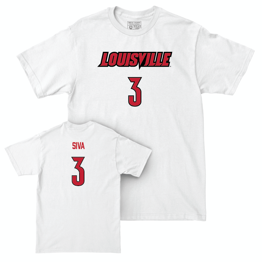 Men's Basketball Player White Comfort Colors Tee   - Peyton Siva