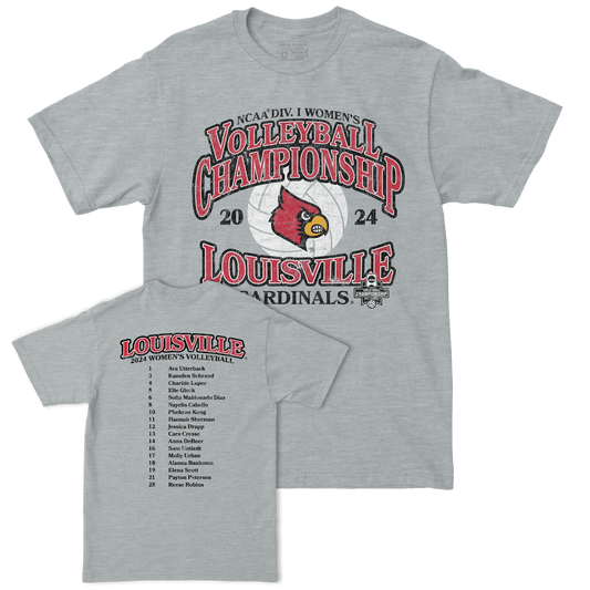 Louisville Women's Volleyball 2024 Championship Weekend Sport Grey Tee