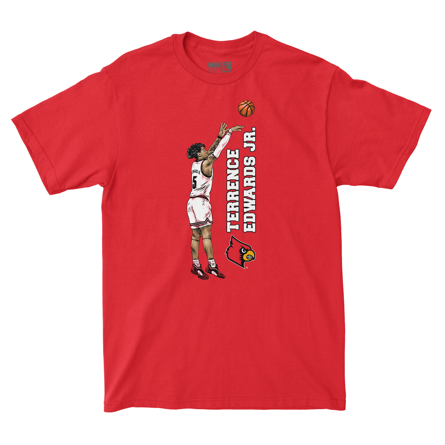 EXCLUSIVE RELEASE: Terrence Edwards Jr. Illustrated Red Tee