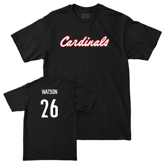 Football Black Script Tee    - Duke Watson