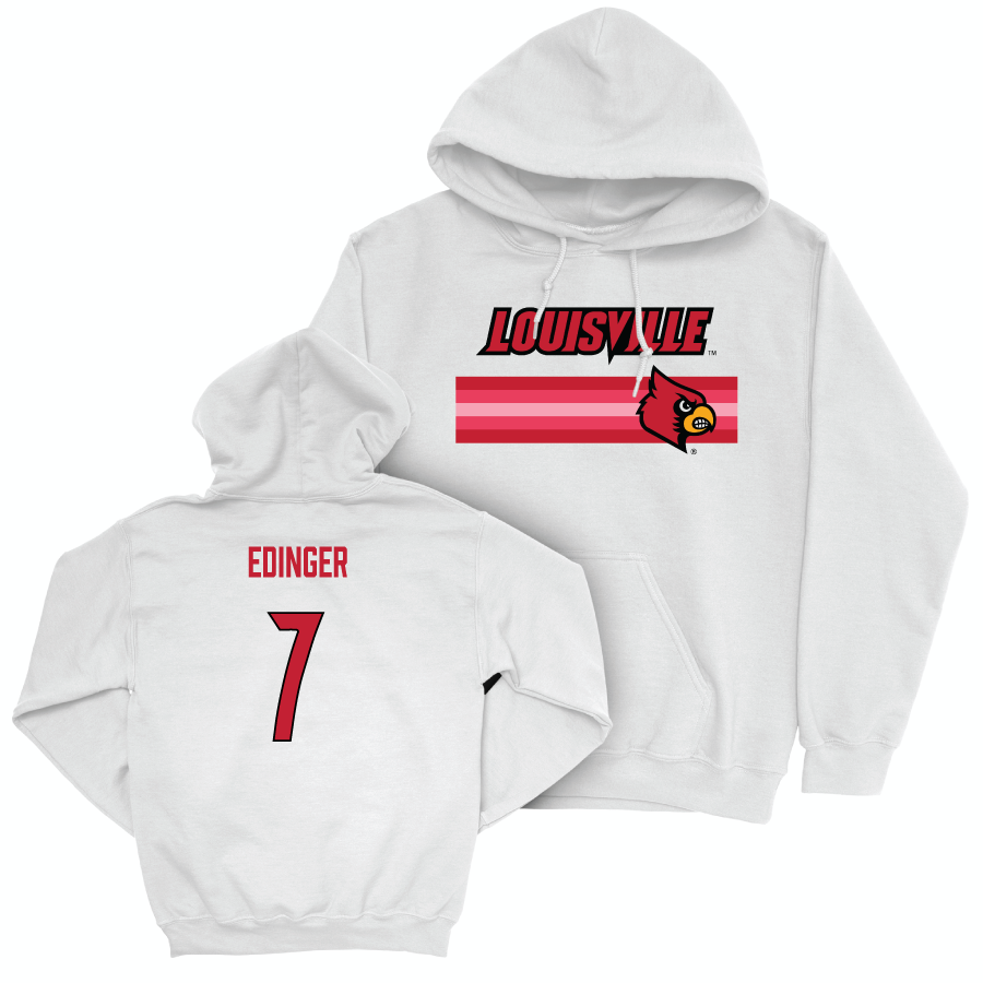 Baseball White Stripes Hoodie   - Ethan Edinger