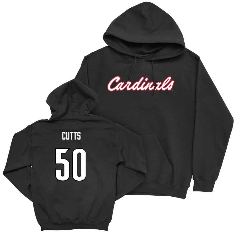 Baseball Black Script Hoodie   - Brennyn Cutts