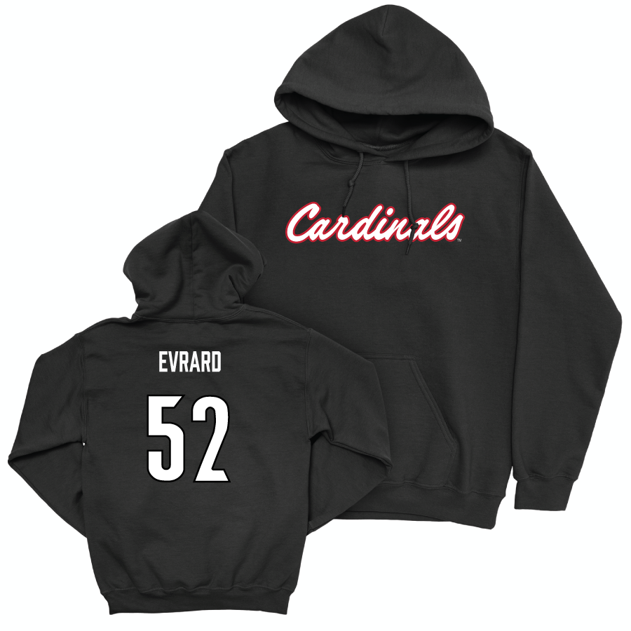 Baseball Black Script Hoodie   - Coen Evrard