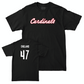 Baseball Black Script Tee   - Aaron England