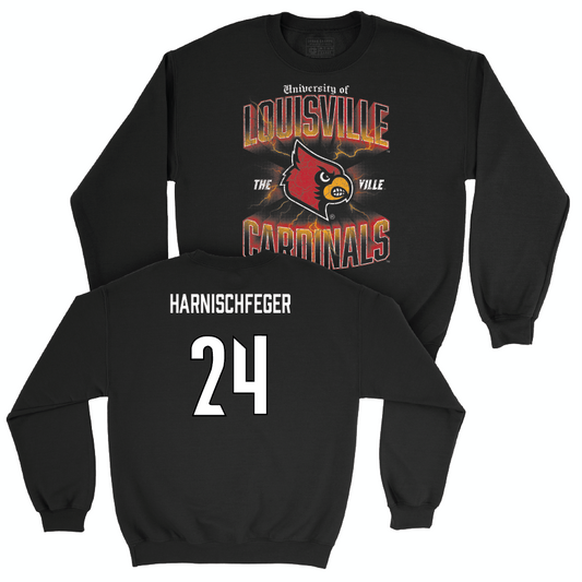 Women's Lacrosse Black Streetwear Crew  - Karli Harnischfeger