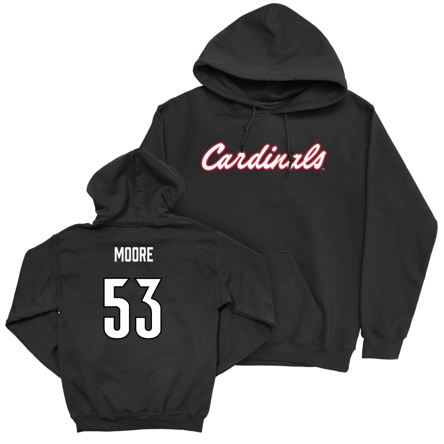 Baseball Black Script Hoodie   - Lucas Moore